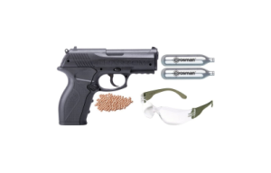 Crosman P10 Kit CO2 Powered Semi-Auto BB Air Pistol, Multi, One Size